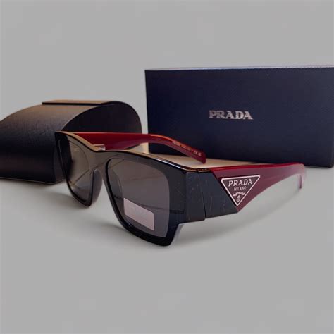 Prada Symbole Rectangular Men's Sunglasses, PR 10ZS 